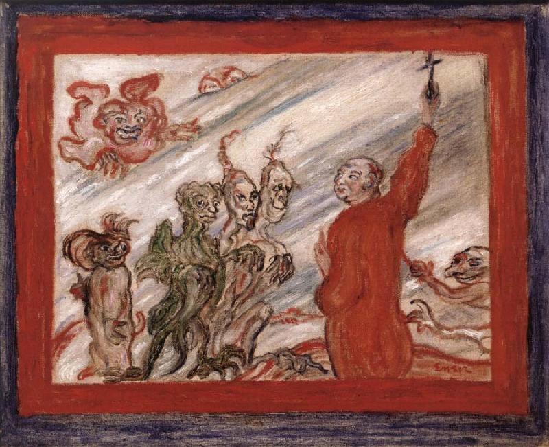 James Ensor Devils Tormenting a Monk